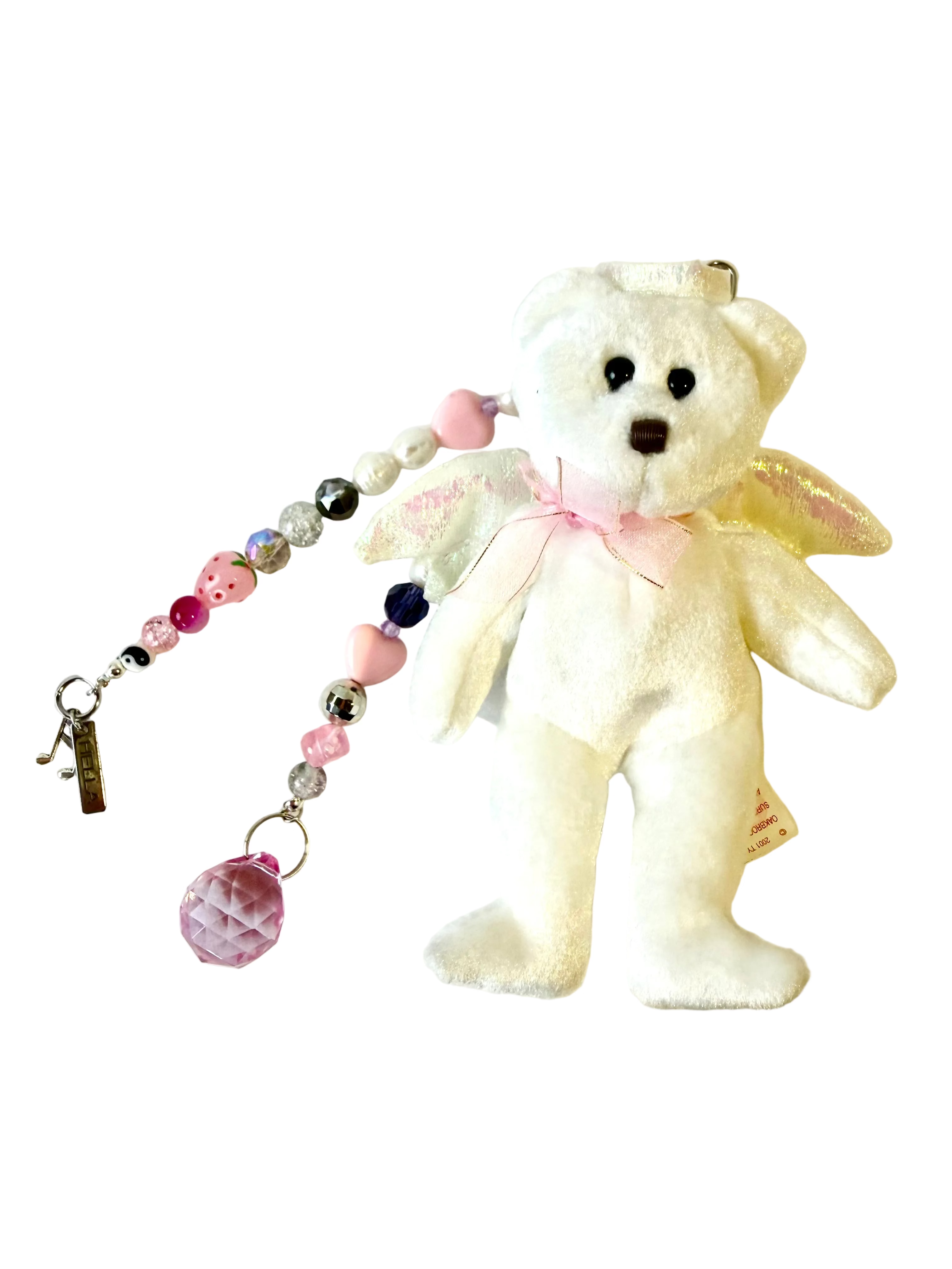 Angel Bear bag charm